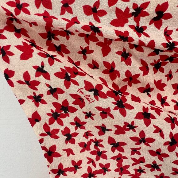 Realisation Par Red Floral The Amelia Midi Dress Size Large - Picture 5 of 10